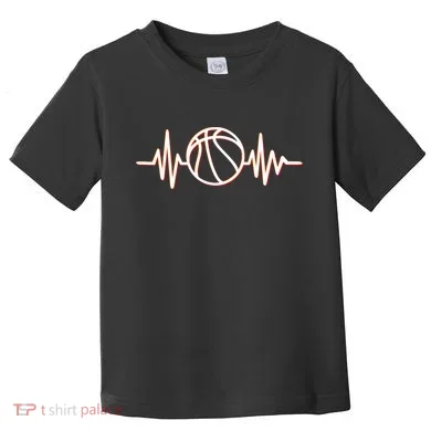 Basketball Heartbeat Toddler T-Shirt