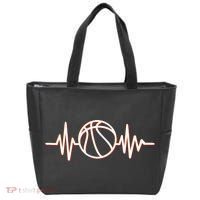 Basketball Heartbeat Tote Bag thumb 0