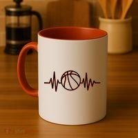 Basketball Heartbeat Coffee Mug thumb 4