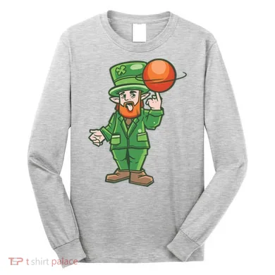 Basketball Leprechaun Long Sleeve Shirt