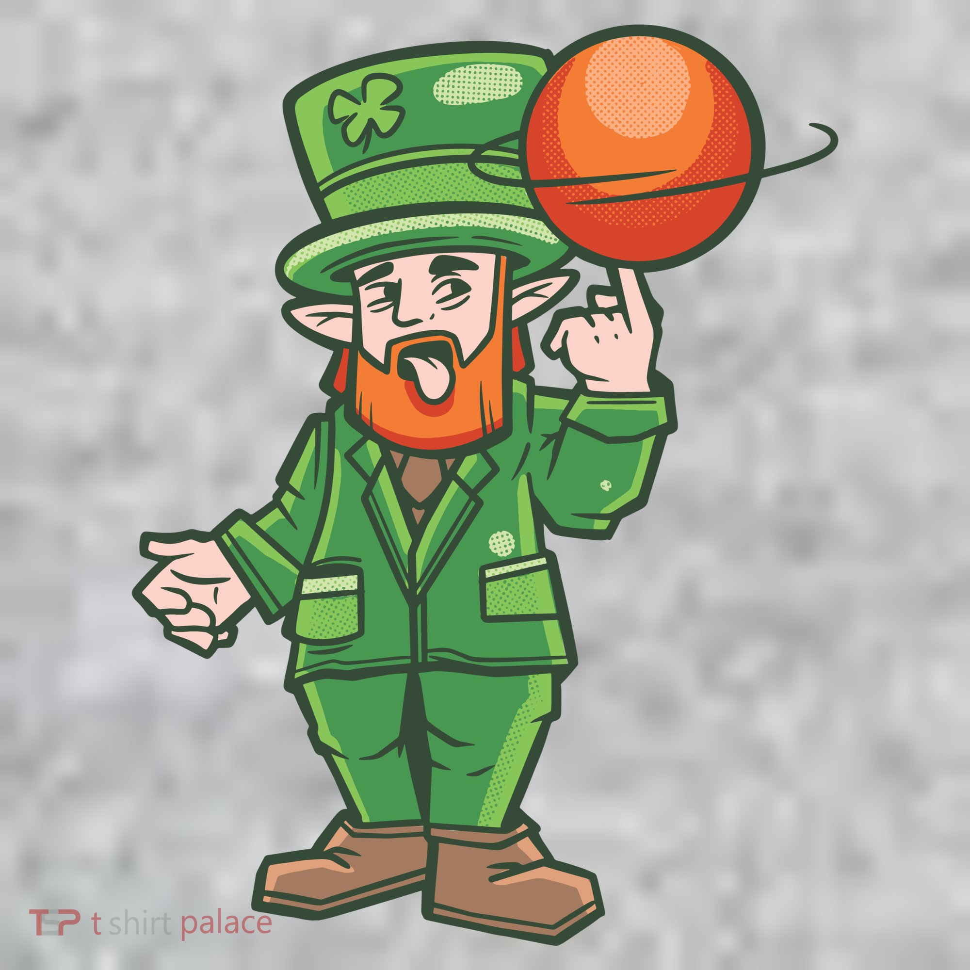 Basketball Leprechaun Long Sleeve Shirt