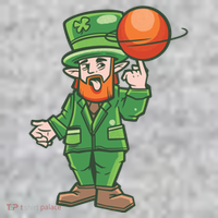 Basketball Leprechaun Toddler T-Shirt thumb 2