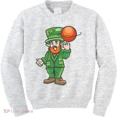 Basketball Leprechaun Kids Sweatshirt
