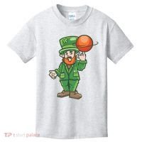 Basketball Leprechaun Kids T-Shirt thumb 0