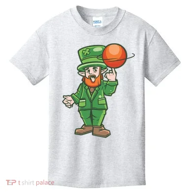 Basketball Leprechaun Kids T-Shirt