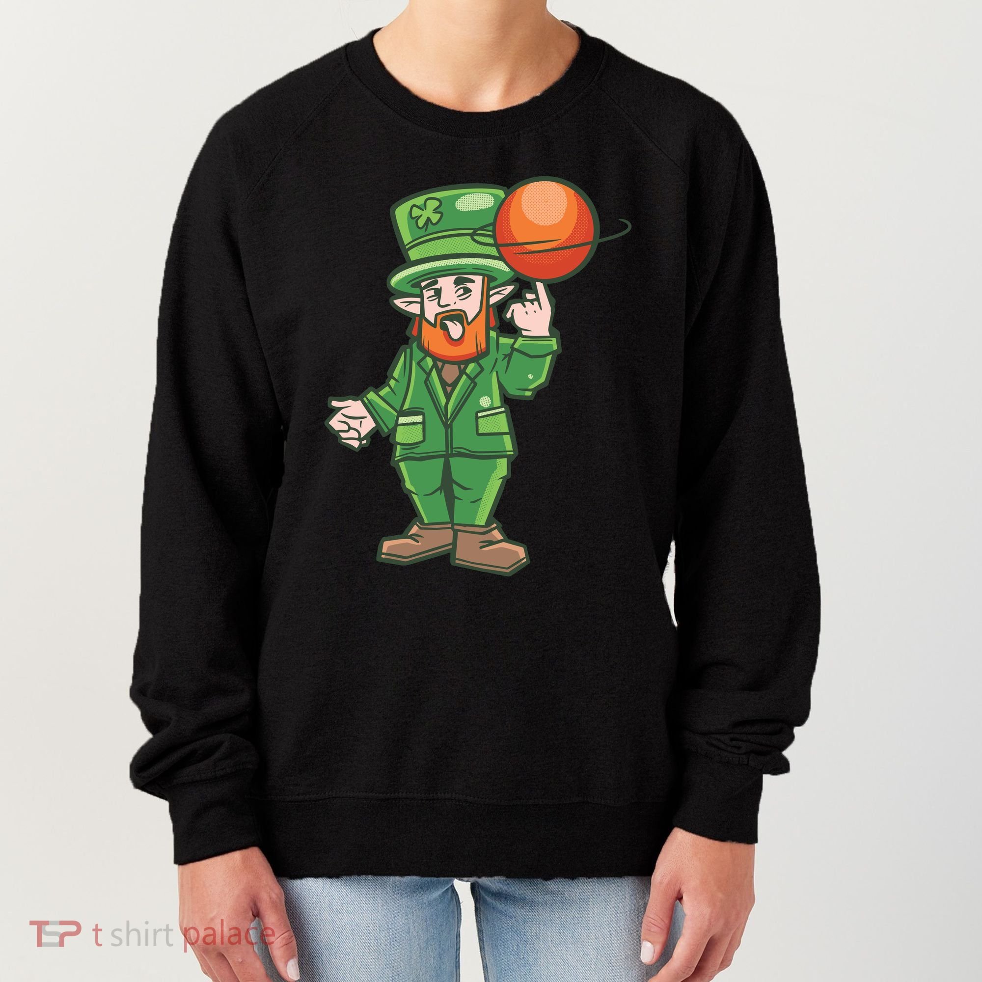 Basketball Leprechaun Women's Sweatshirt