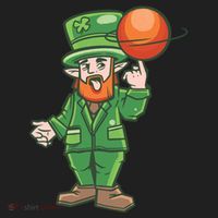Basketball Leprechaun Women's Sweatshirt thumb 2