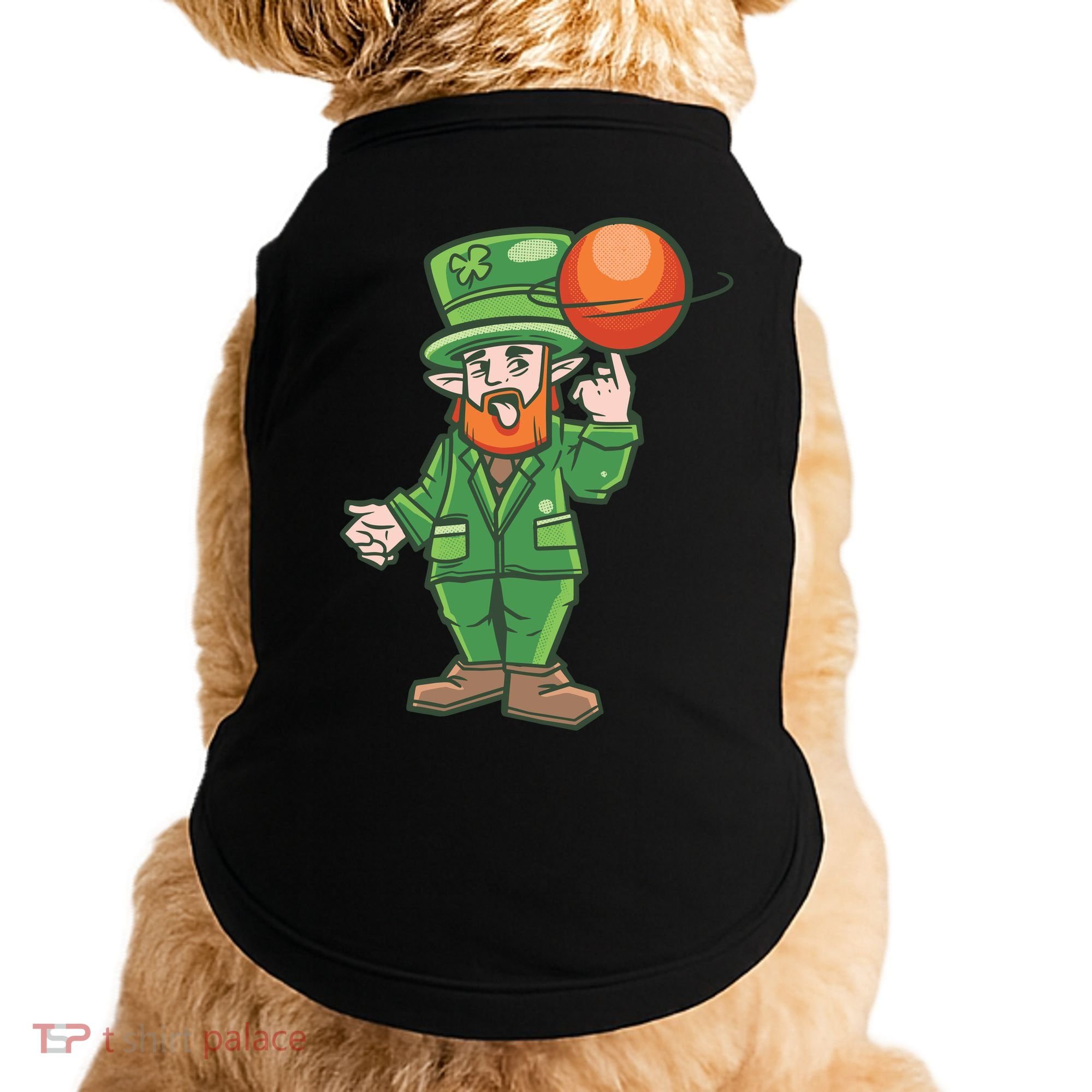 Basketball Leprechaun Doggie Tank