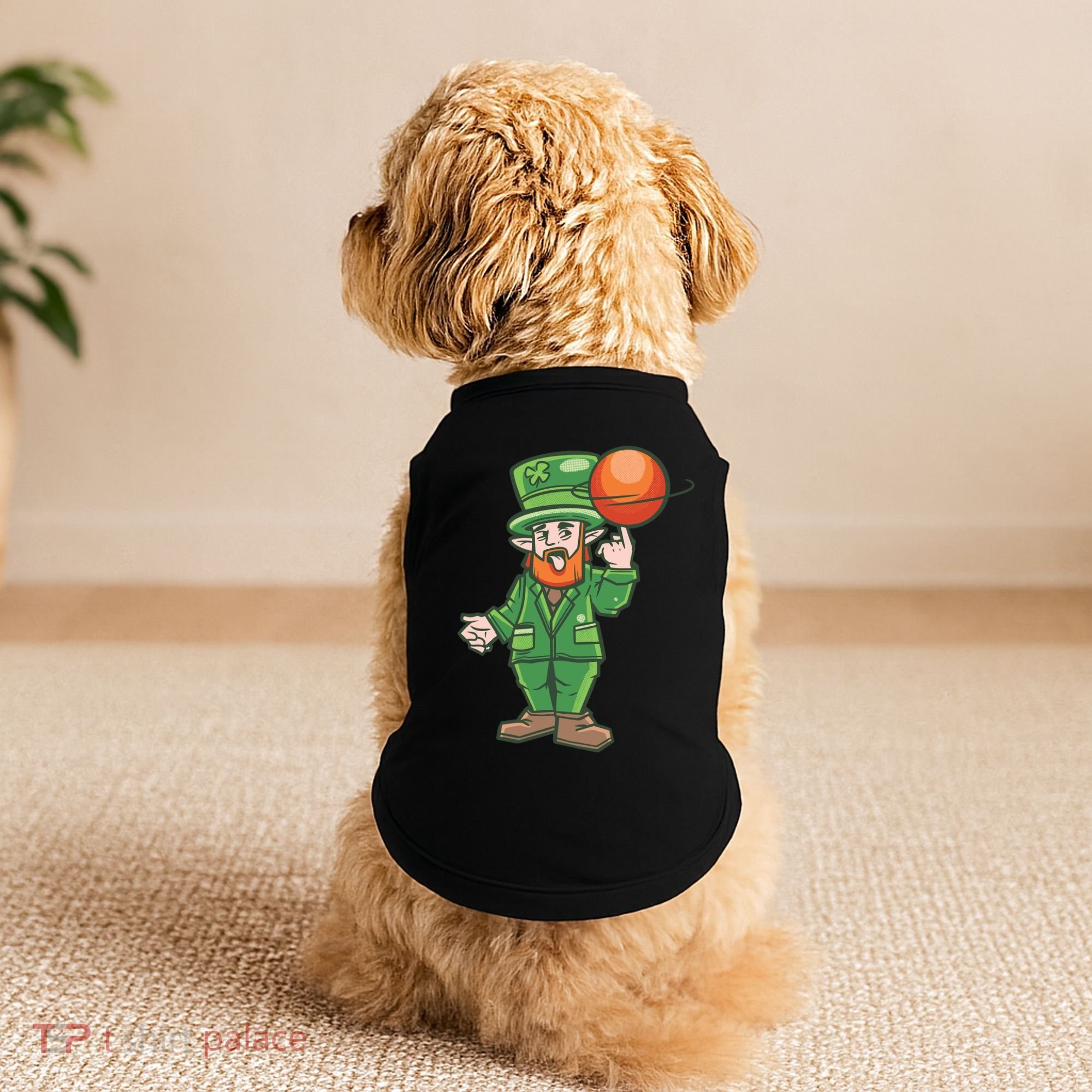 Basketball Leprechaun Doggie Tank