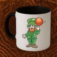Basketball Leprechaun Coffee Mug thumb 2