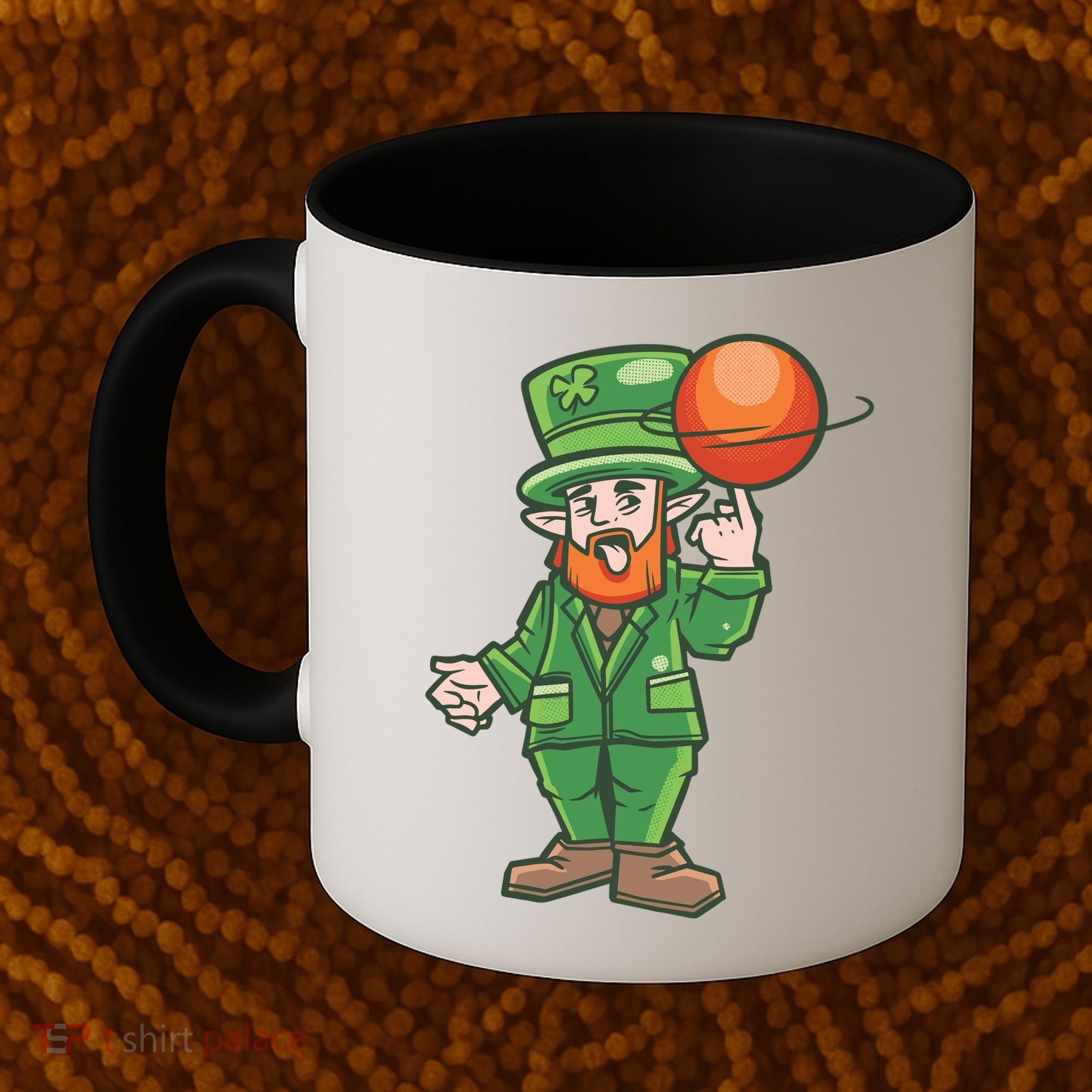 Basketball Leprechaun Coffee Mug