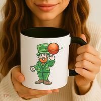 Basketball Leprechaun Coffee Mug thumb 3