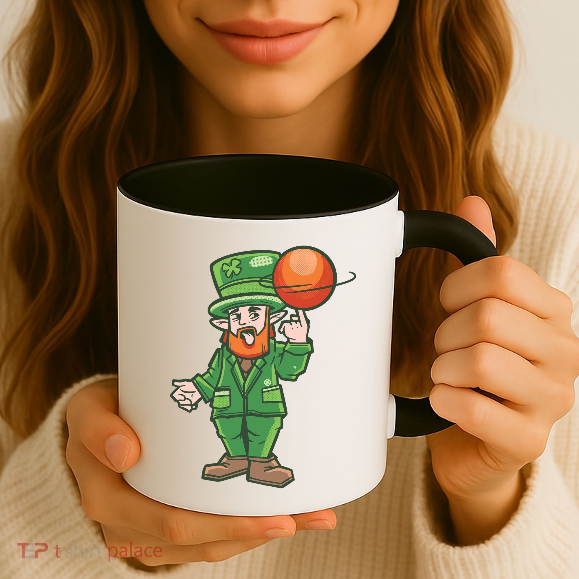 Basketball Leprechaun Coffee Mug
