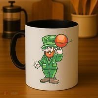 Basketball Leprechaun Coffee Mug thumb 4