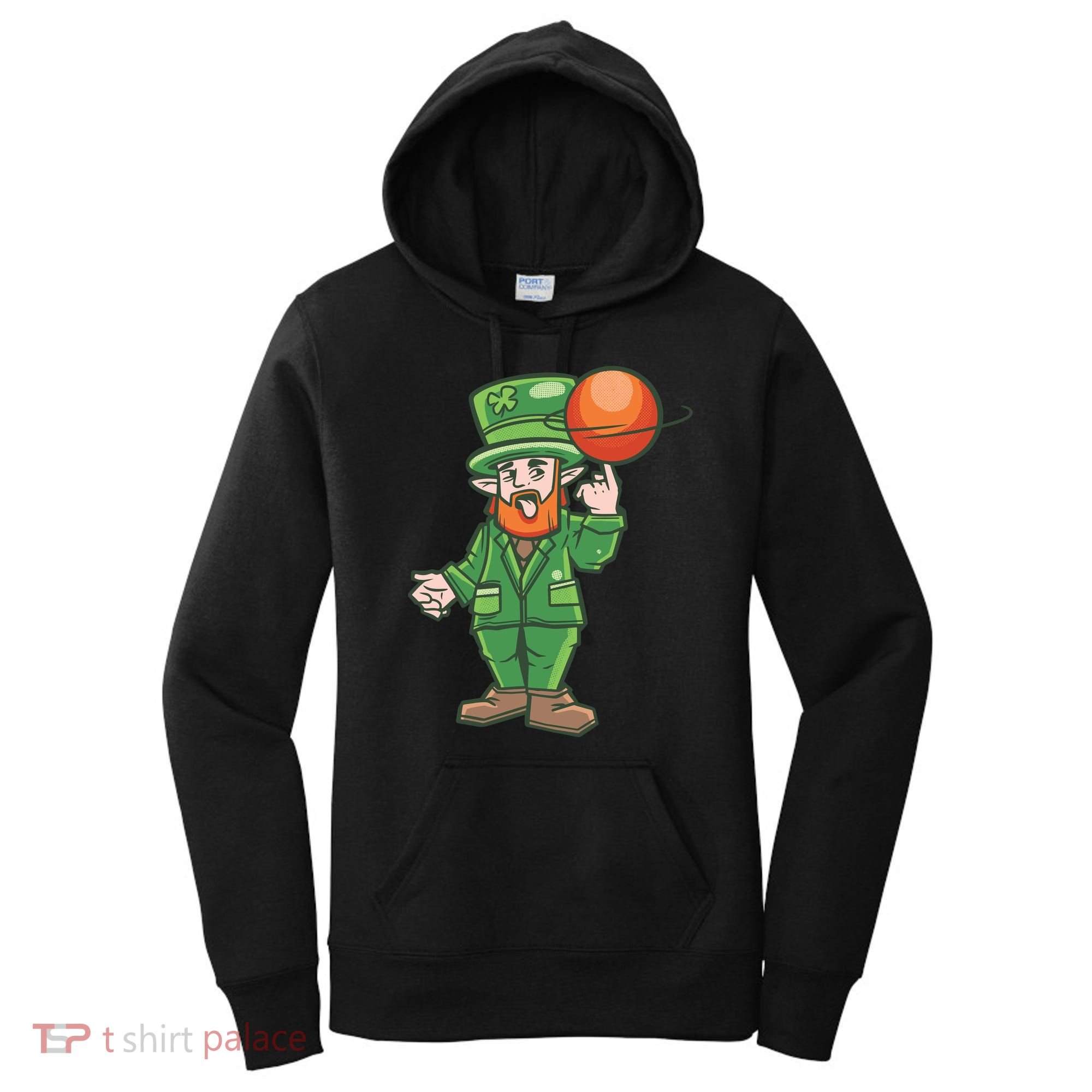 Basketball Leprechaun Women's Hoodie