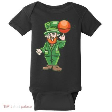 Basketball Leprechaun Baby Bodysuit