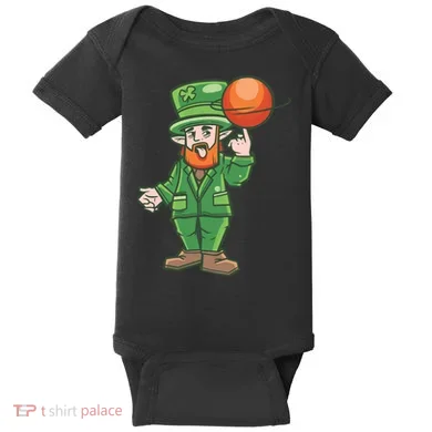 Basketball Leprechaun Baby Bodysuit