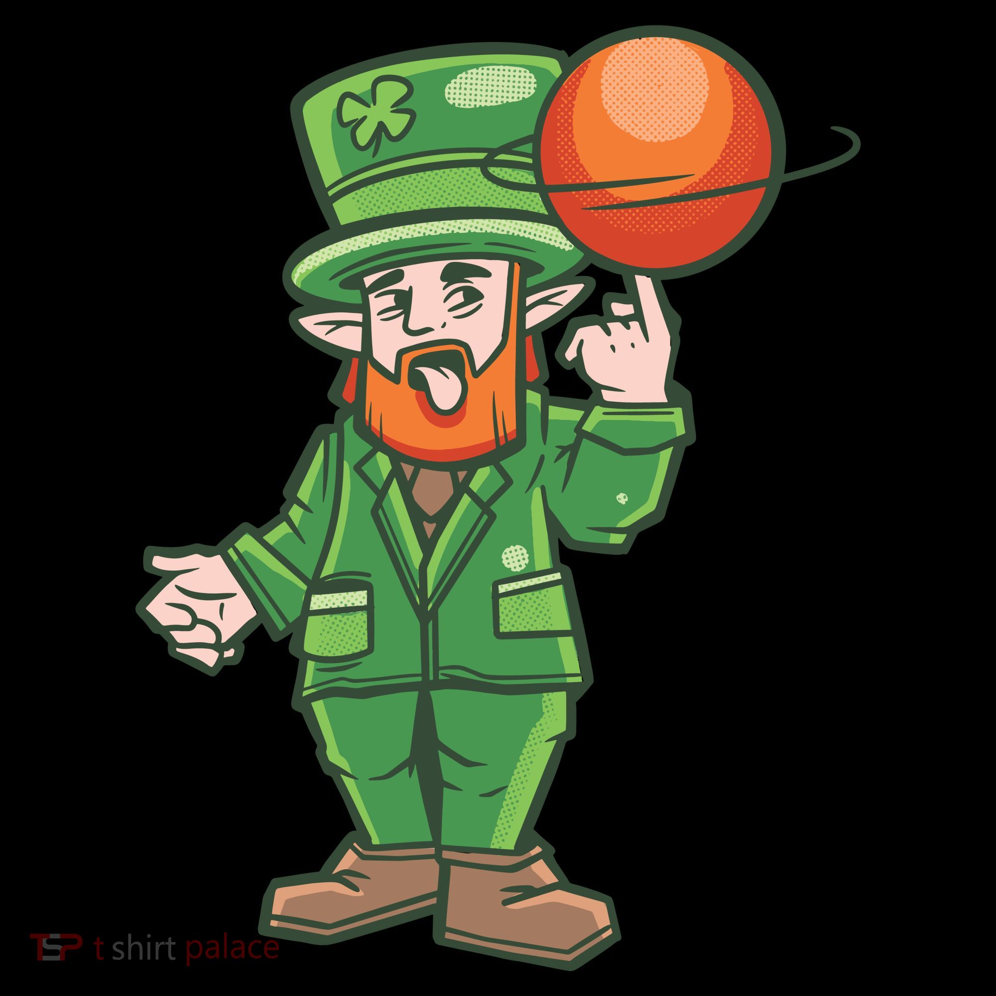 Basketball Leprechaun Baby Bodysuit