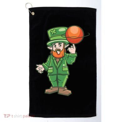 Basketball Leprechaun Golf Towel