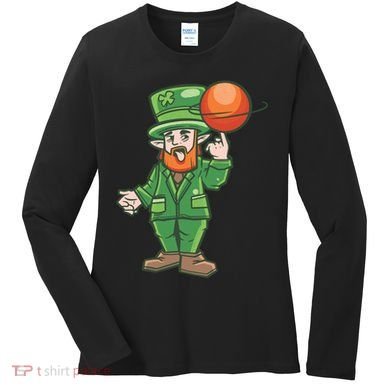 Basketball Leprechaun Women's Long Sleeve Shirt
