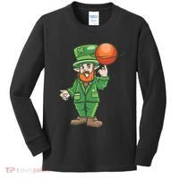 Basketball Leprechaun Kids Long Sleeve Shirt thumb 0