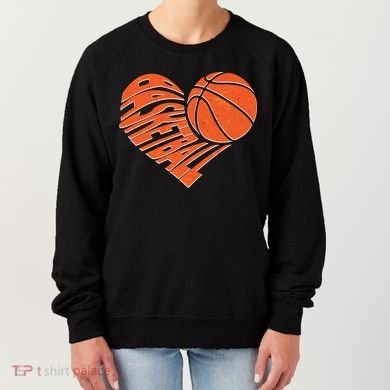 Basketball Love Heart Women's Sweatshirt