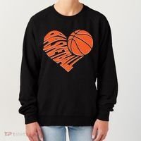 Basketball Love Heart Women's Sweatshirt thumb 0