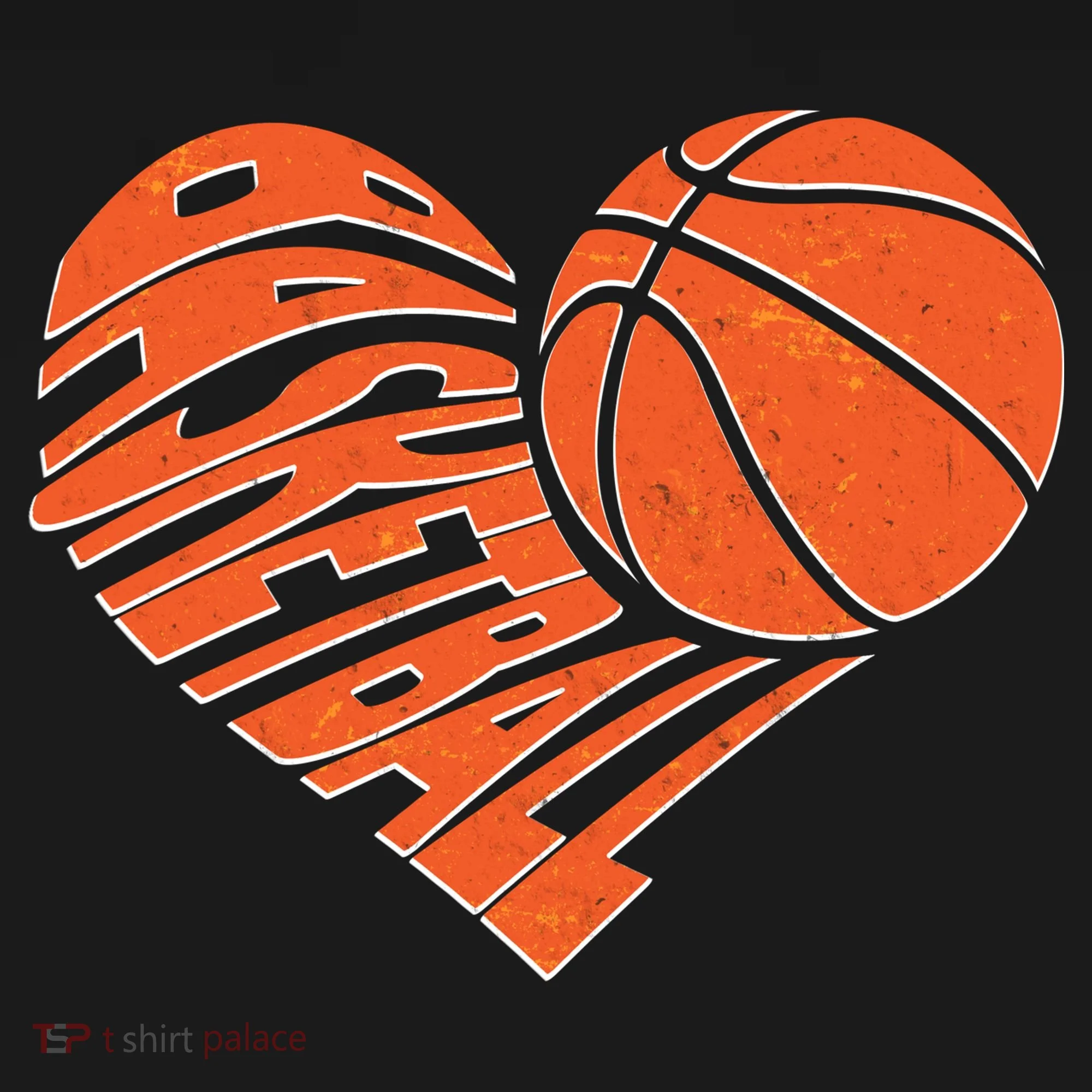 Basketball Love Heart Doggie Tank