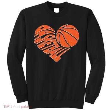 Basketball Love Heart Sweatshirt