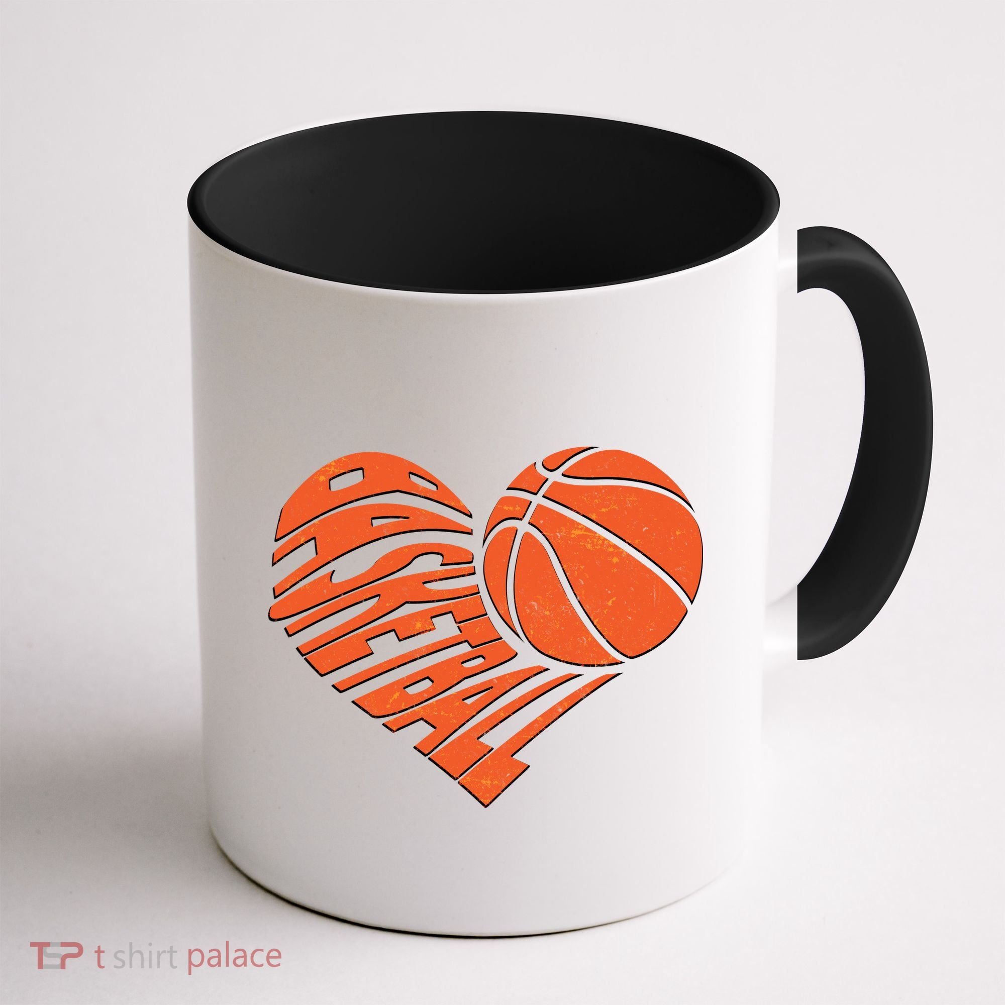 Basketball Love Heart Coffee Mug