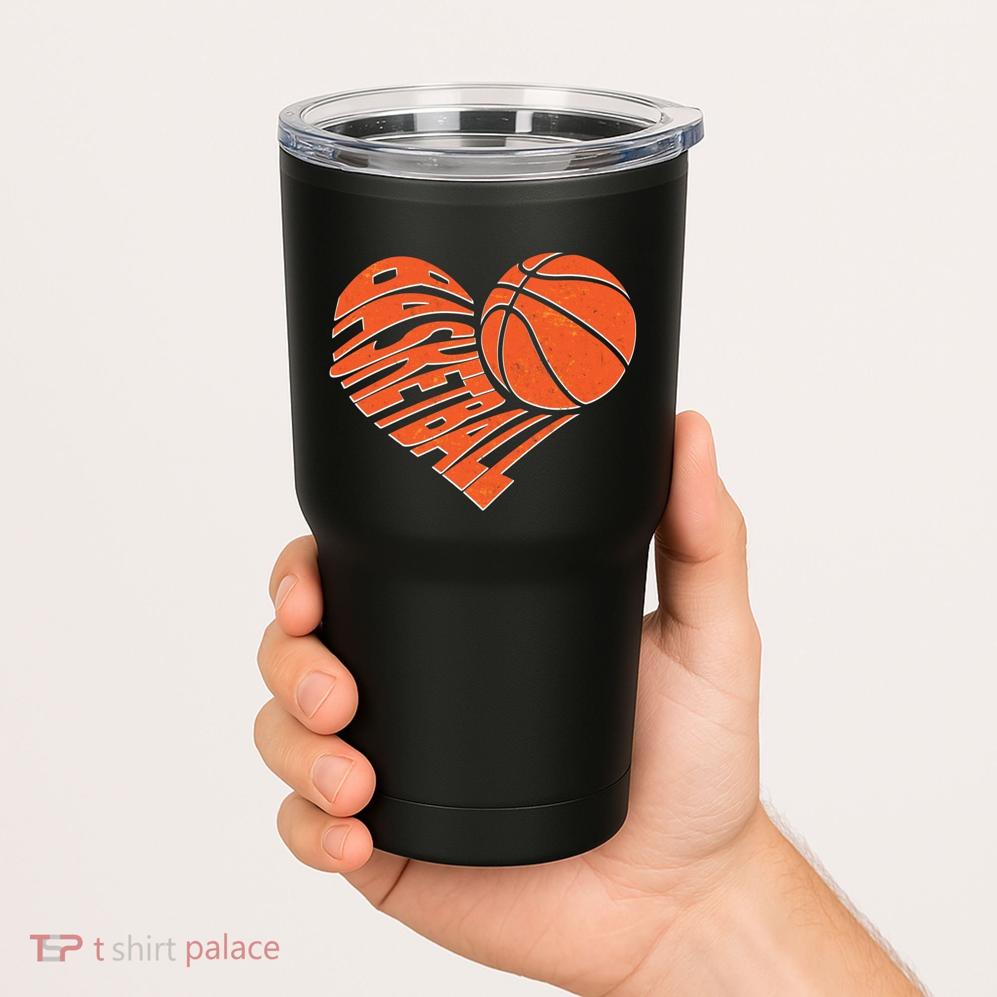 Basketball Love Heart Tumbler