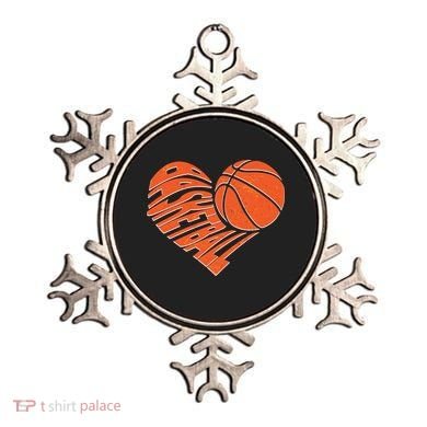 Basketball Love Heart Ornament