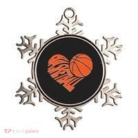 Basketball Love Heart Ornament thumb 0