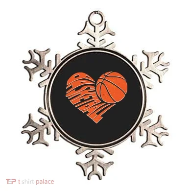 Basketball Love Heart Ornament