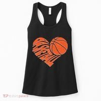 Basketball Love Heart Women's Tank Top thumb 0