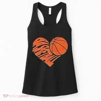 Basketball Love Heart Women's Tank Top thumb 0