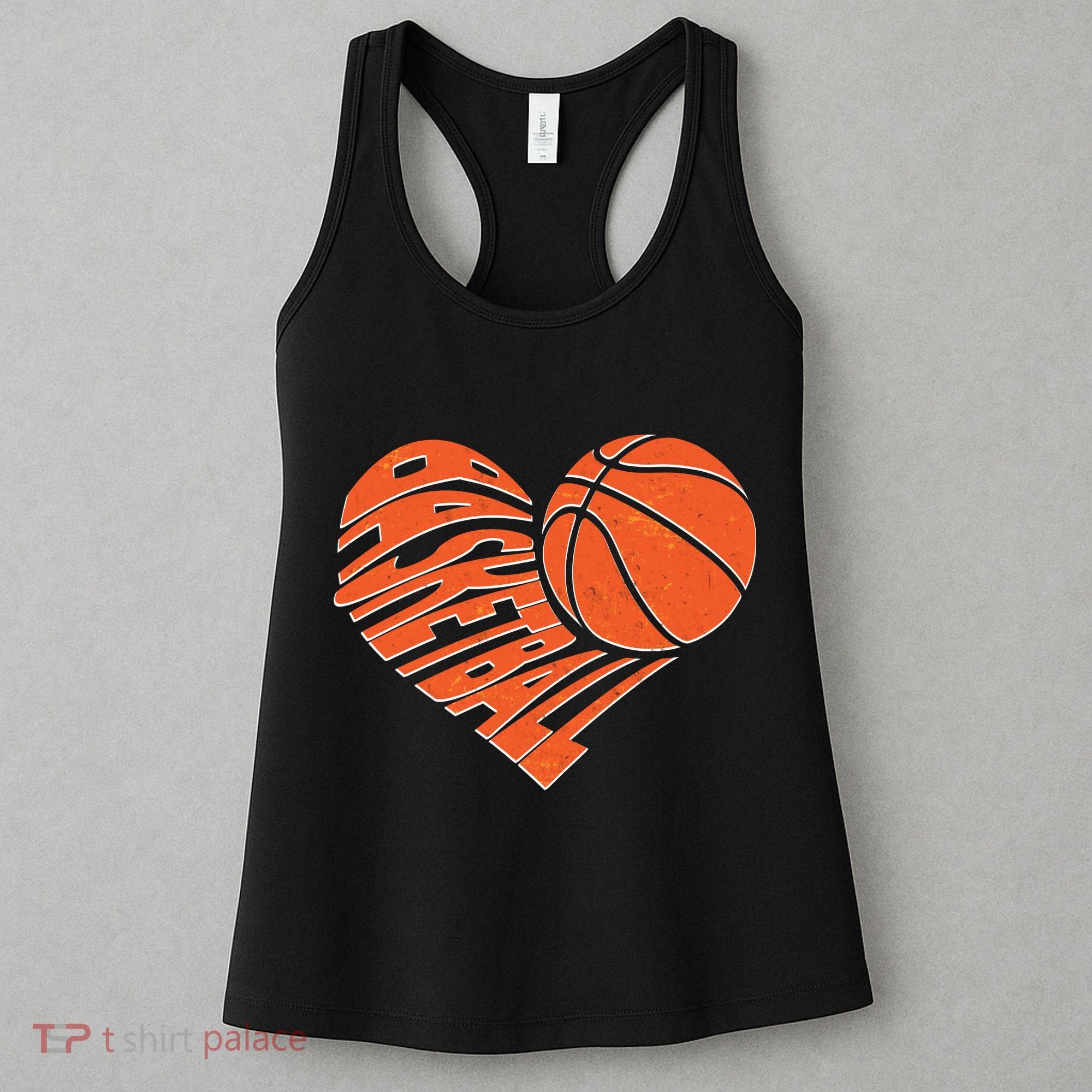 Basketball Love Heart Women's Tank Top