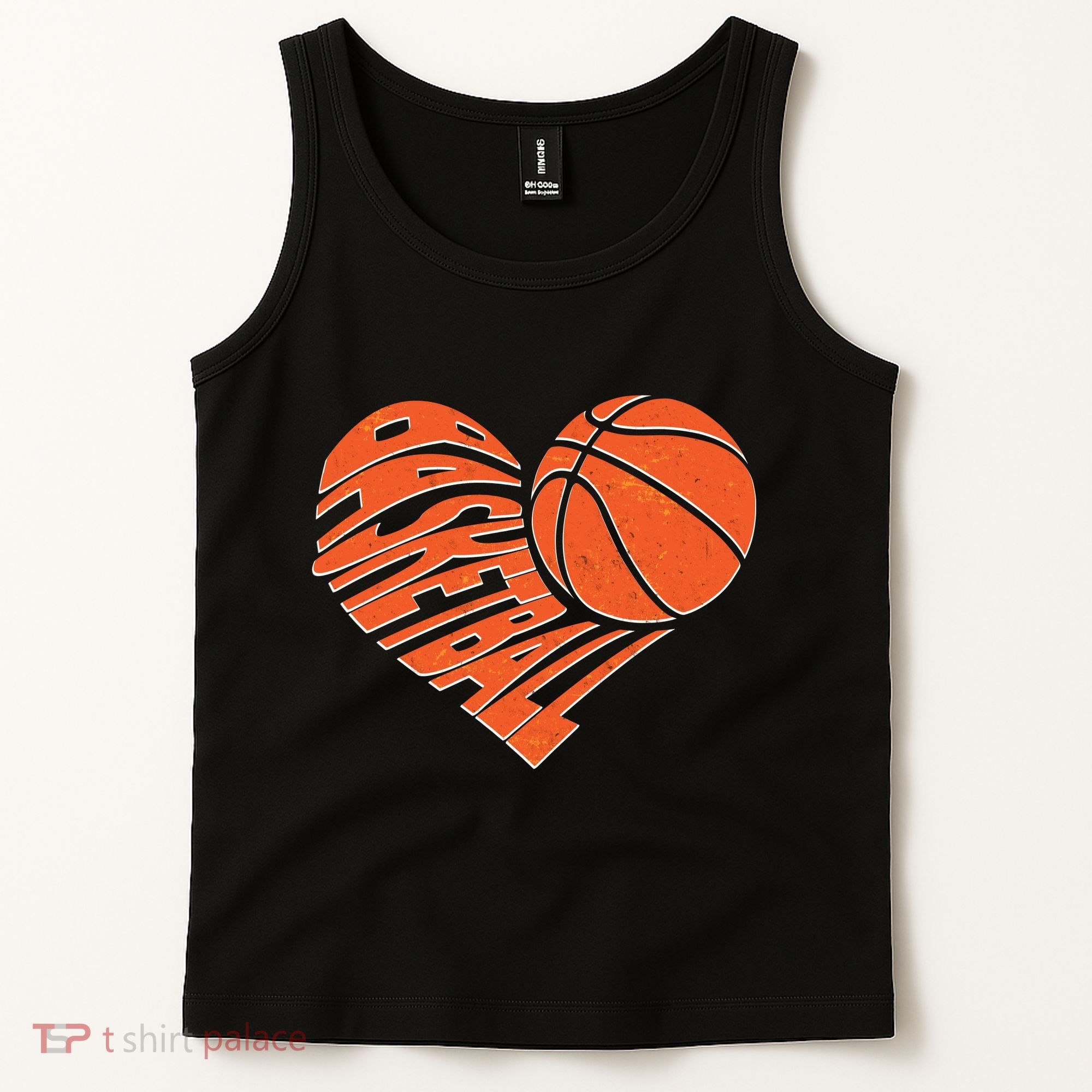 Basketball Love Heart Tank Top