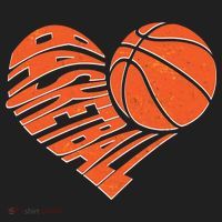 Basketball Love Heart Golf Towel thumb 3