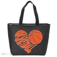 Basketball Love Heart Tote Bag thumb 0