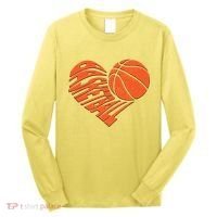 Basketball Love Heart Long Sleeve Shirt thumb 0