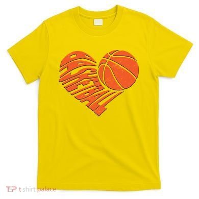 Basketball Love Heart T-Shirt