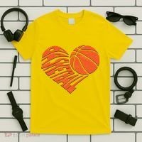 Basketball Love Heart T-Shirt thumb 5