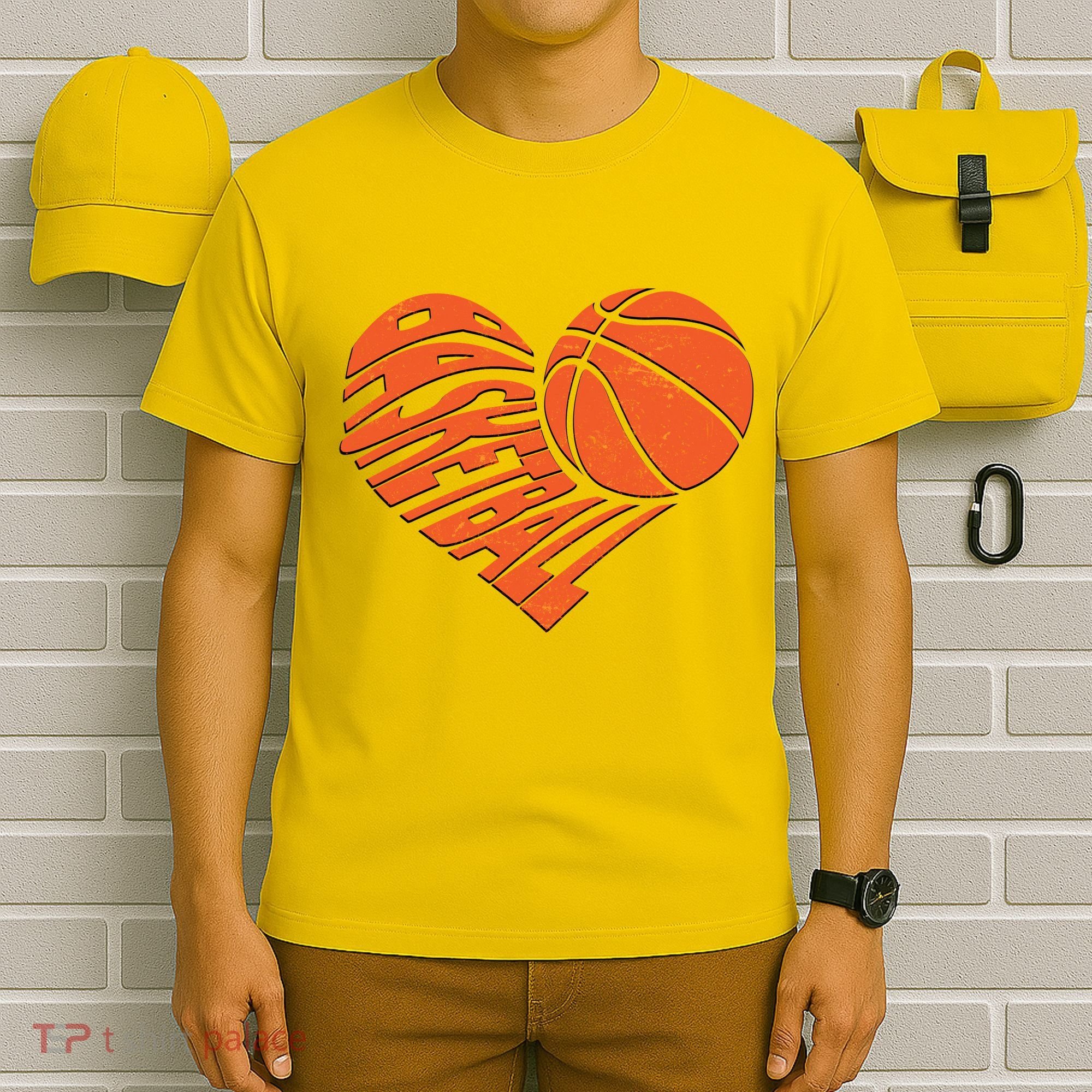 Basketball Love Heart T-Shirt