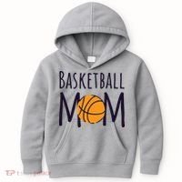 Basketball Mom Kids Hoodie thumb 0