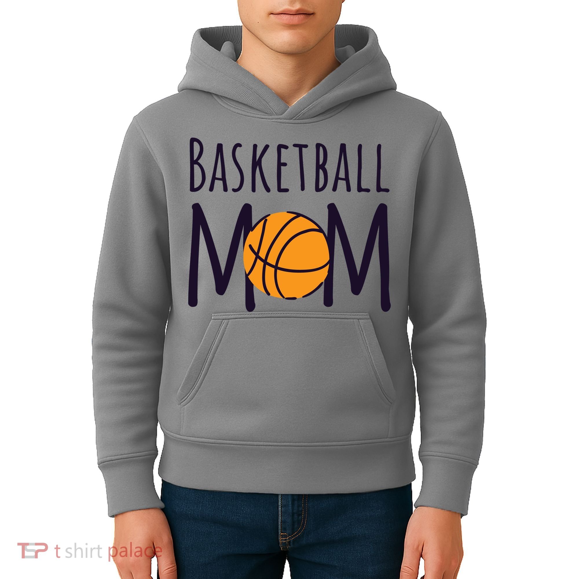 Basketball Mom Kids Hoodie