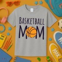 Basketball Mom Kids T-Shirt thumb 3
