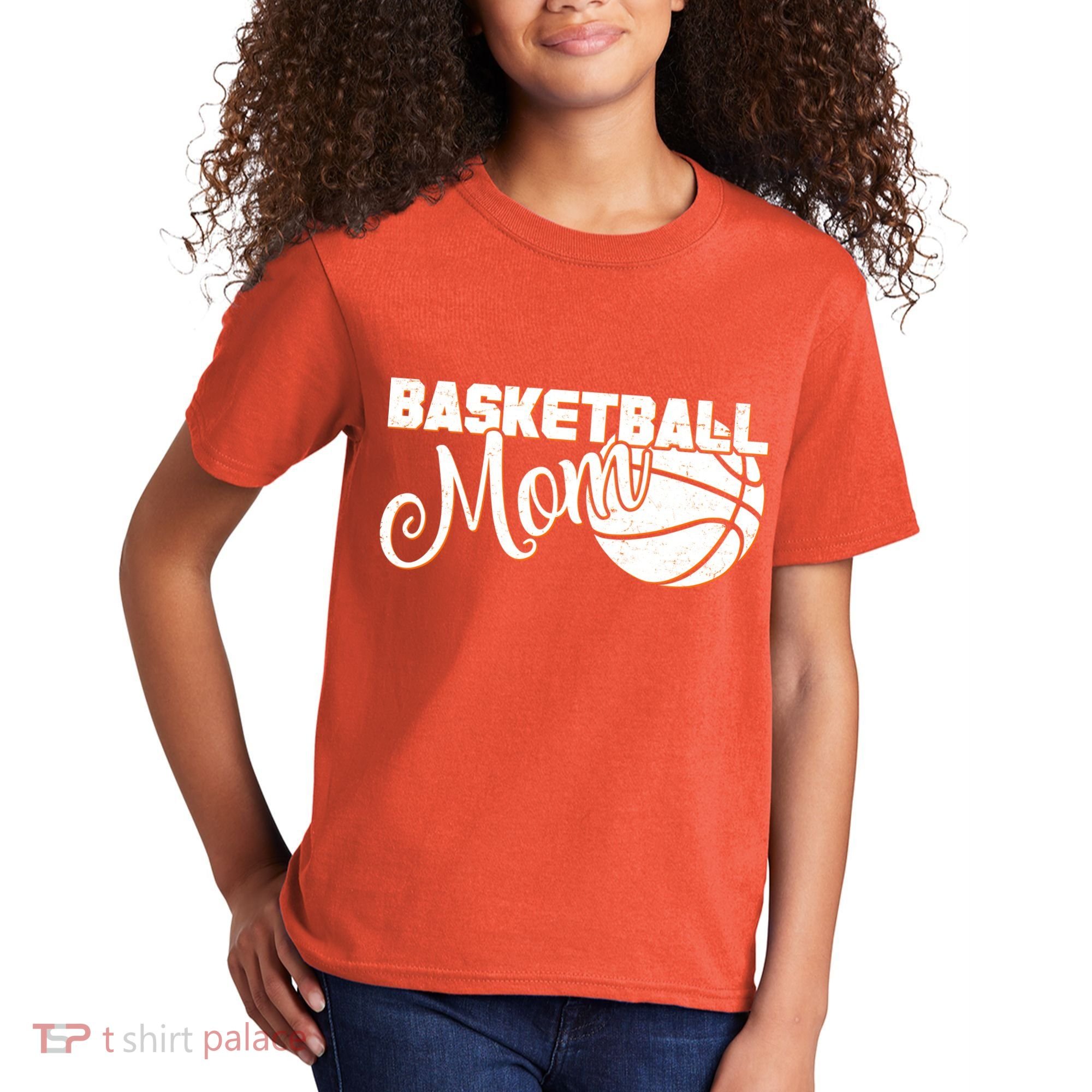 Basketball Mom Sports Mother Kids T-Shirt