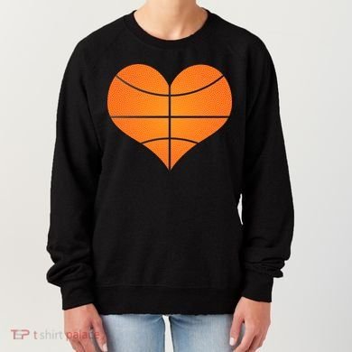 Basketball Shaped Heart Women's Sweatshirt
