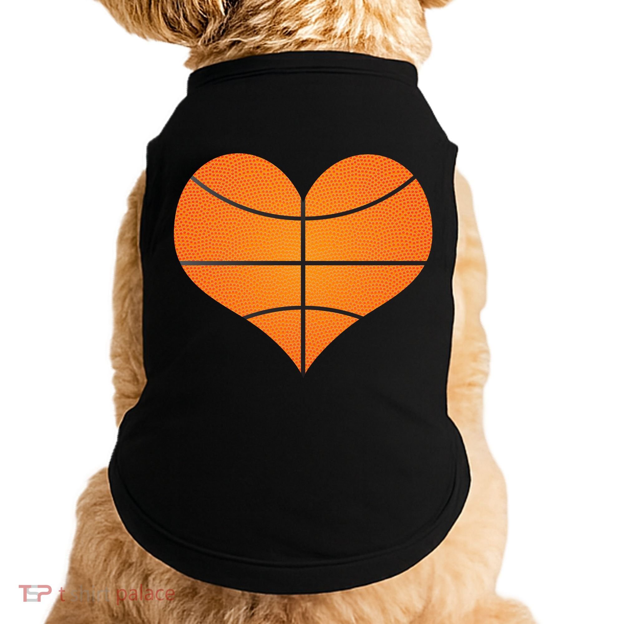 Basketball Shaped Heart Doggie Tank